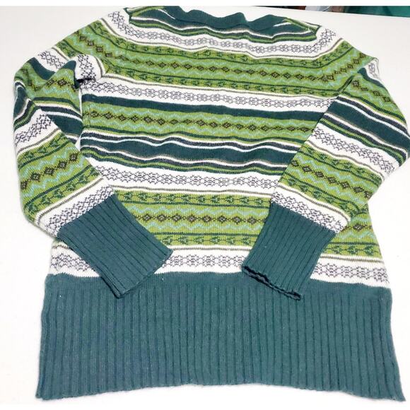 Holiday Old Navy Fair Isle Sweater Size Large Cozy Christmas Cabincore Bohemian - Picture 8 of 8